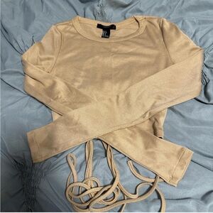 Forever 21 Tan Long Sleeve Top